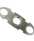 Stainless Steel Pocket Ci-gar Cutter Knife Scissors Double Blades Silver 