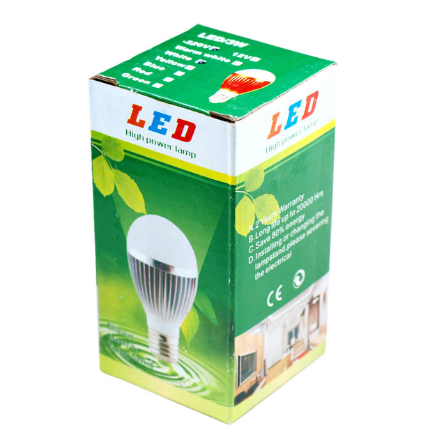 LED Bulb White Cool Energy Saving Light Lamp E26 / E27 3W 5W 7W Globe Standard