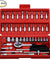 46pcs 1/4 Ratchet Wrench Combination Package Socket Tool Set Auto Car Repairing