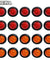 20X 3/4" 12V Marker Lights LED Truck Trailer Round Side Bullet Light Amber Red