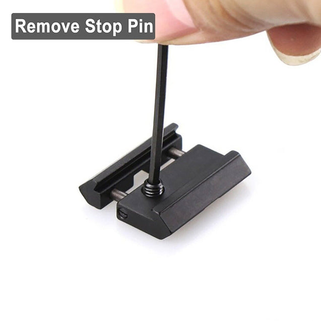 2X Dovetail Weaver Picatinny Base Snap in Rail Low Profile Adapter 11mm to 22mm