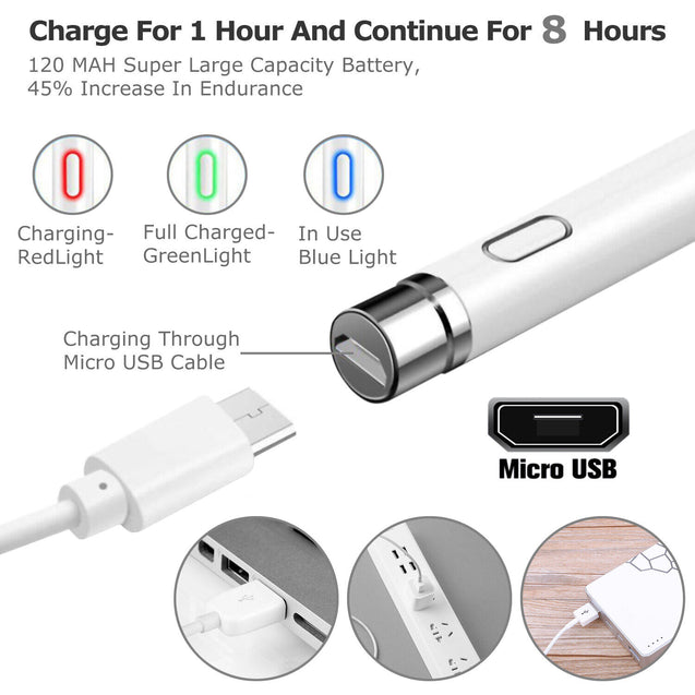 Pencil Stylus For Apple iPad / iPhone / Samsung Galaxy Tablet / Tablet / Phone