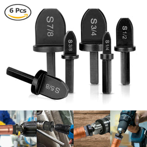 6PC Swaging Tool Drill Bit Set Air Conditioner Copper Pipe Flaring Tube Expander