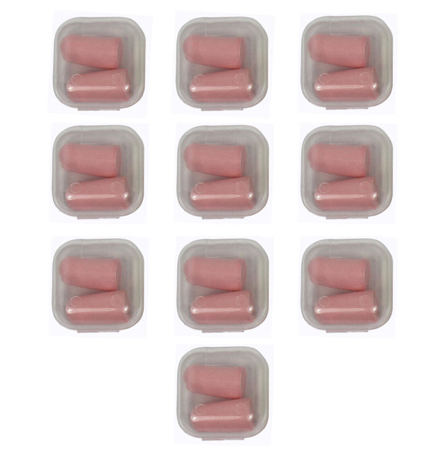 10 Pack Lot Ear Plugs Soft Foam Sleep Travel Noise Canceling Earplugs with Case
