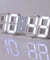 Digital 3D LED Big Wall Desk Alarm Clock Snooze 12/24 Hours Auto Brightness USB