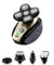 5-in-1 4D Rotary Electric Shaver Rechargeable Bald Head Shaver Beard Trimmer
