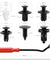 100 PCS Car Clips 6 Sizes Trim Push Retainer Pin Rivet Bumper w/ Remover Tool