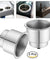 2x Stainless Steel Cup Drink Holders for Marine Boat Car Truck Camper RV w Drain