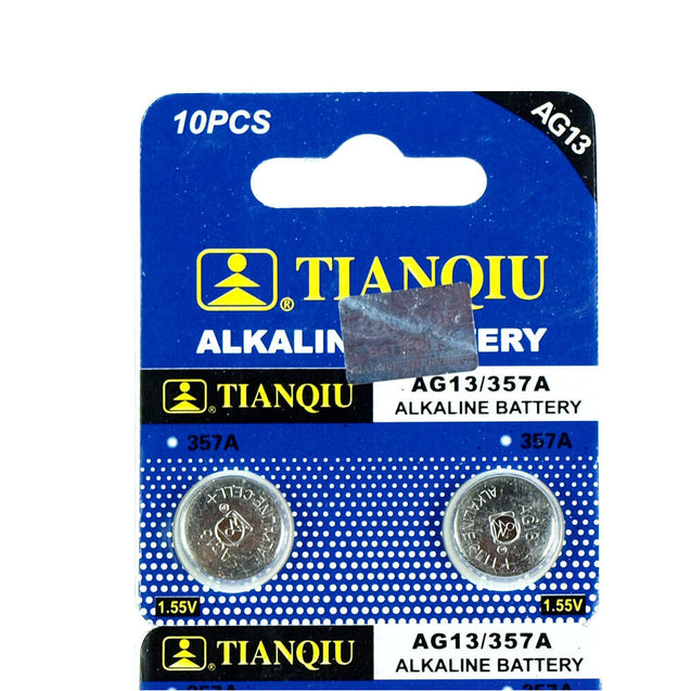 500 PCS LR44 AG13 357 LR1154 1.5V Alkaline Battery for Watch Lighter