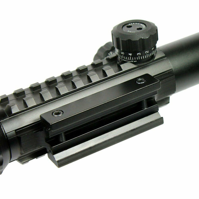 3-9X40 Rifle Scope illuminated Mil Dot Reticle With Green Laser Sight