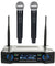Professional 2 Channel UHF Wireless Dual Microphone Cordless Handheld Mic System