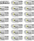 20X T10 194 168 W5W 2825 COB LED License Plate Interior Light Bulbs 6000K White