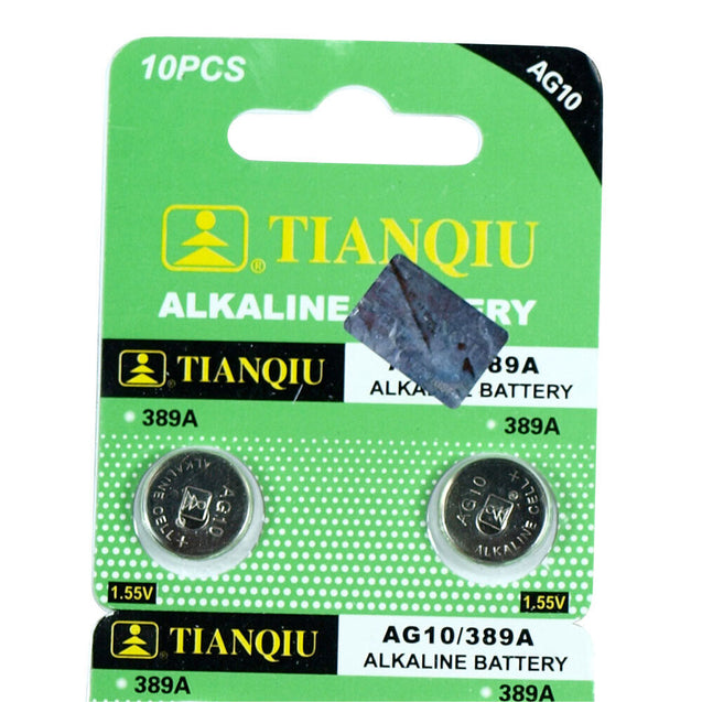 20 PCS  LR1130 AG10 389 Alkaline Battery 0% Hg 1.5V Button Cell for Watch Remote