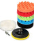 7 PCS 7 Inch Polishing Waxing Pad Sponge Buff Buffing Kit Set For Car Polisher