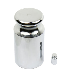 2000g / 2kg Chrome Calibration Weight with 20 Gram Test Weight