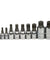 10pc XZN Triple Square 12 Point Spline Bit socket Set 4MM - 18MM