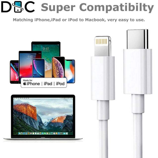 3x PD USB Type C 3FT Fast Charger Cable Cord USB C for iPhone 13 12 11 X Pro Max