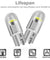 20X T10 194 168 W5W 2825 COB LED License Plate Interior Light Bulbs 6000K White