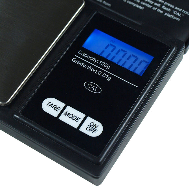 100g x 0.01g Digital Pocket Scale CS-100 Jewelry Scale with Calibration Weight