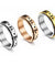 Stainless Steel Moon and Star Anxiety Spinner Ring for Men Woman Fidget 3 Color