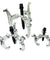 4 PCS Gear Puller Set 3" 4" 6" 8" - 3 Jaws Bearing Puller Mechanic Gear Pulley