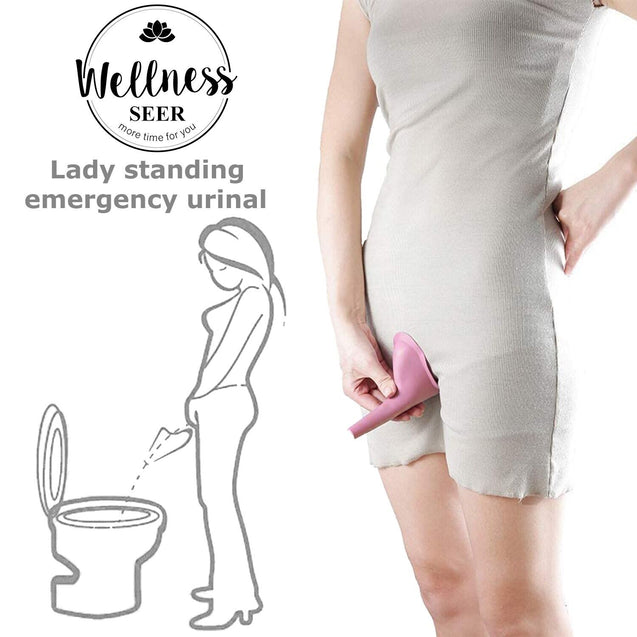 3/5PCS Portable Female Urinal Funnel Camping Travel Toilet Stand Pee Device
