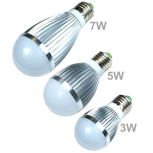LED Bulb White Cool Energy Saving Light Lamp E26 / E27 3W 5W 7W Globe Standard