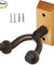 2 PCS Guitar Hangers Wall Mount Adjustable Arm Instrument Display Holder Wooden