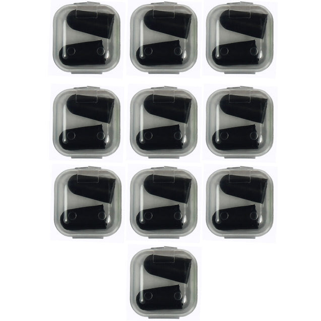 10 Pack Lot Ear Plugs Soft Foam Sleep Travel Noise Canceling Earplugs with Case