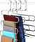 Trousers Hanger 5 Layers S Shape Pants Scarf Hanger Holder Closet Space Saver