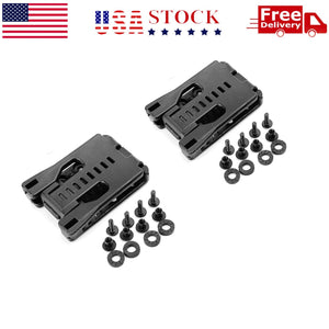 2 Pack Tactical Universal Holster Sheath Belt Clip Large Belt Clips with Screws