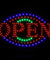 Large 23" x 14" Bright LED Neon OPEN Business SIGN with Motion Animation - Oval
