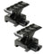 2 PCS Lockdown Picatinny Riser High Profile Red Dot Picatinny Mount 3 Slot