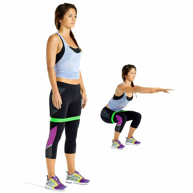 Set of 3 Heavy Duty Resistance Band Loop Exercise Yoga Workout Power Gym Fitness