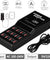 Multi 12 Port USB Charging Station Hub Desktop Wall Cell Phone Charger Organizer