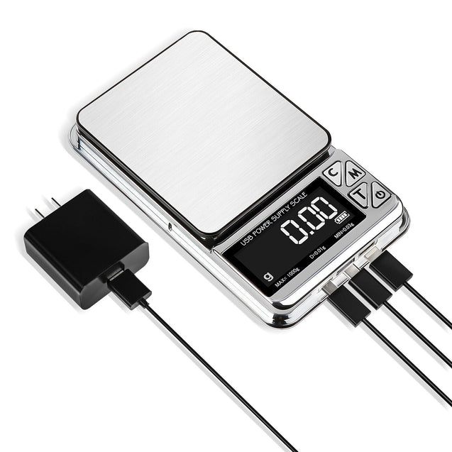 1000g x 0.01 USB Charging Small Kitchen Scale Mini Jewelry Electronic Scale