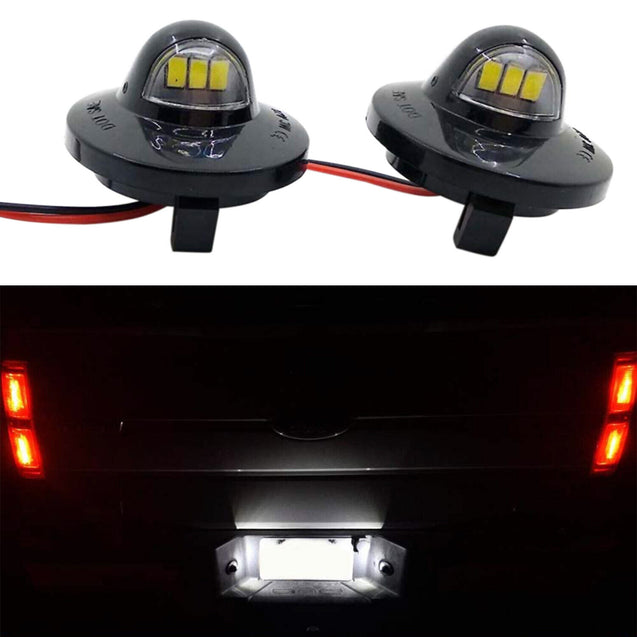 2 PCS LED License Plate Light Assembly Replacement For Ford F150 F250 F350