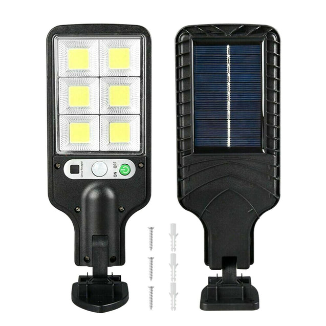 600W LED Solar Wall Light Motion Sensor Outdoor Garden Security Street Lamp USA