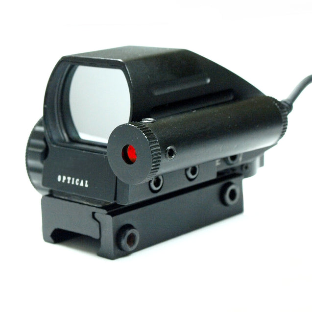 Tactical Holographic Red / Green Reflex Scope and laser sight combo 4 Reticles