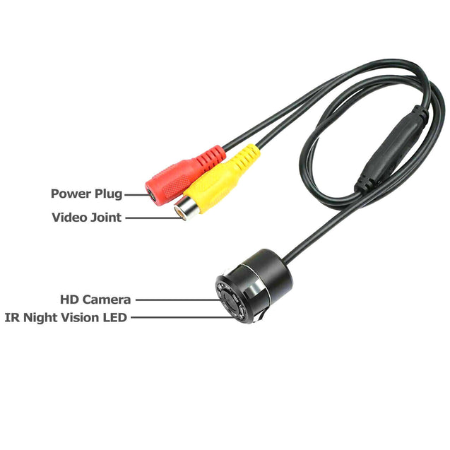 Car Rear View Backup Reverse Camera 170° CMOS 8 LED HD Night Vision Waterproof
