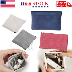 3PCS Portable Makeup Bag Travel Storage Pouch Shrapnel for Headphone Jewelry