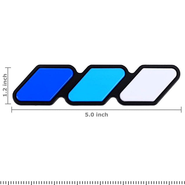 Tri-color 3 Grille Badge Emblem For 2018 2019 Toyota Tacoma TRD 4Runner Tundra