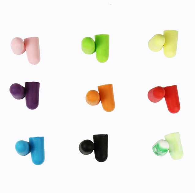 10 Pack Lot Ear Plugs Soft Foam Sleep Travel Noise Canceling Earplugs with Case