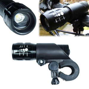 240 Lumens LED Flashlight with Bike Mount - Cycling Front Head Light