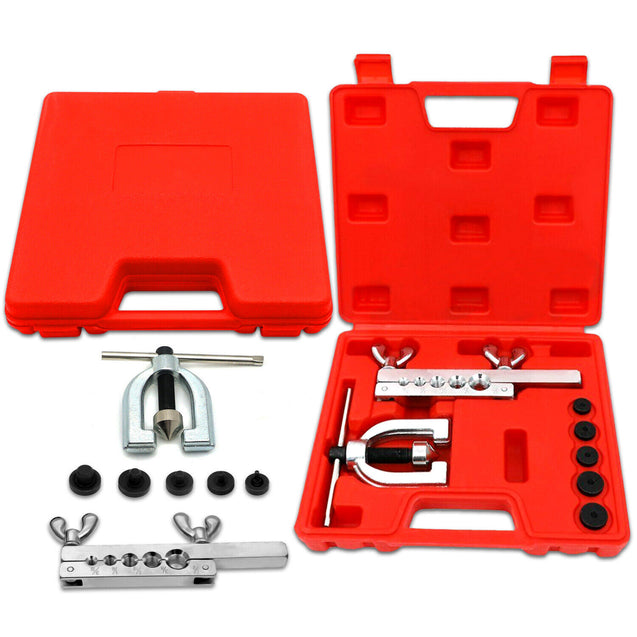 Double Flaring Copper Aluminum Soft Steel Brake Line & Brass Tubing Tool Kit
