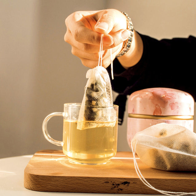 100-500 PCS Non-woven Tea bag Filter Empty Teabags Herb Loose Drawstring Bag