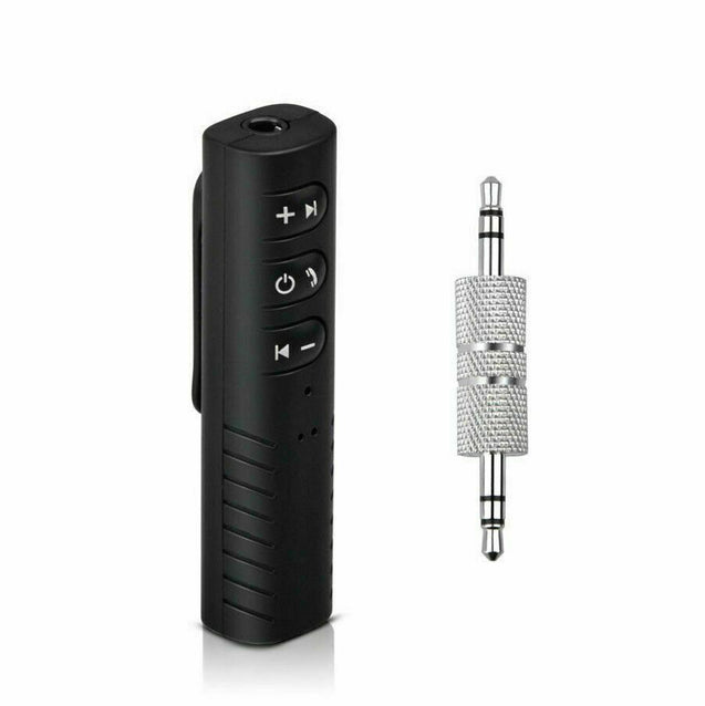 Bluetooth Receiver 3.5mm Plug Portable Wireless Audio Adapter Car AUX w/ Clip