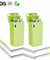 Pack of 2 ECO Friendly Reusable Collapsible Straws Stainless Steel Portable Case
