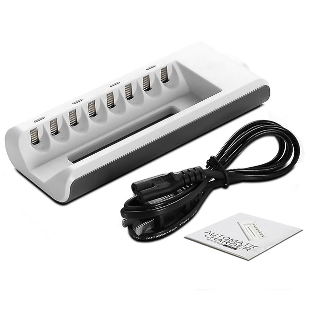8 Slot Battery Charger For Ni-MH Ni-CD AA AAA Rechargeable Batteries US Seller