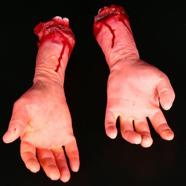 Halloween Decoration Blood Severed Limbs Hands Feet Horror Chop Shop Prop Party